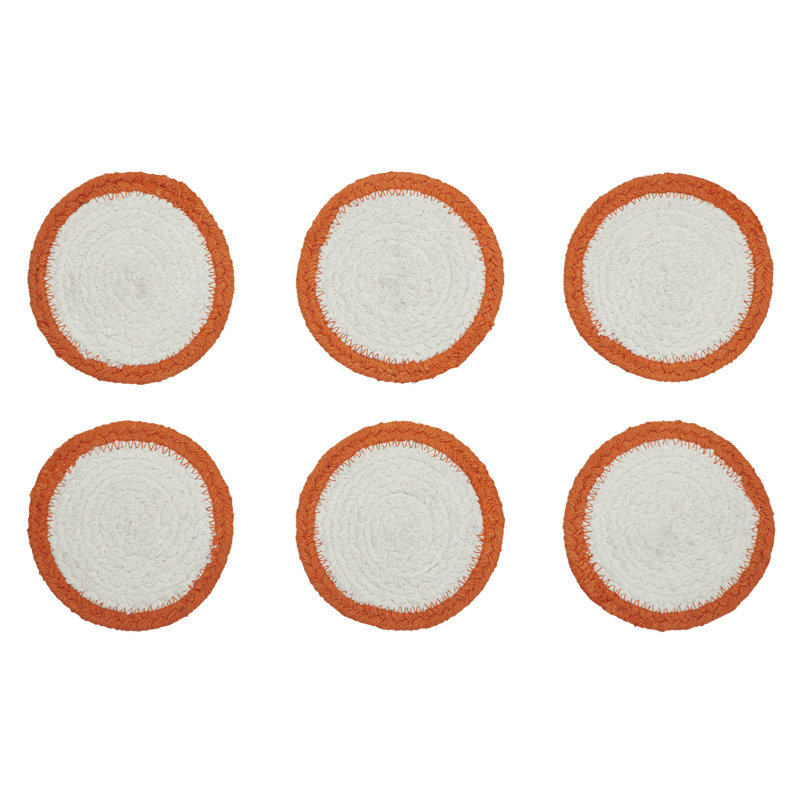 Ensemble de 6 sous-verres au pochoir Country Country