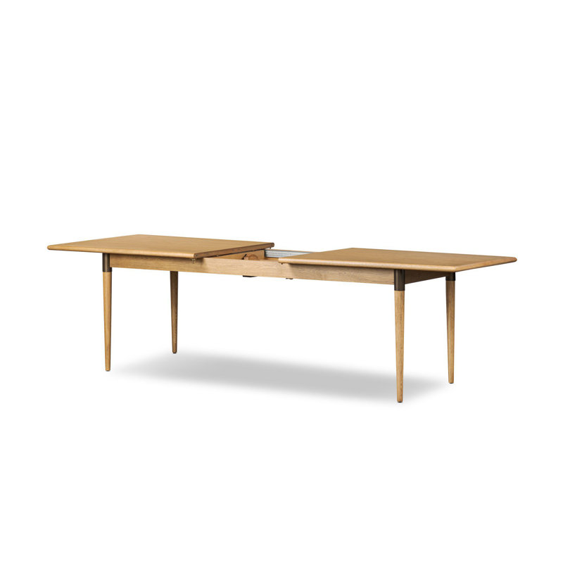 Harper Solid Wood Dining Table, Fawn Oak