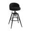 Swivel Upholstered Bar Stool with Iron Frame-636213384