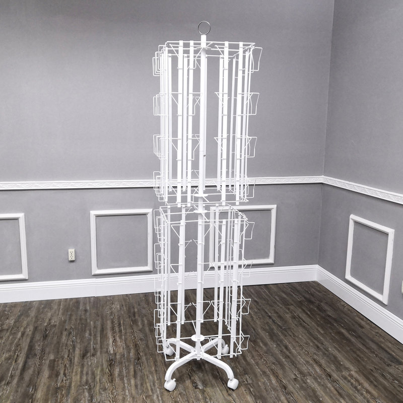 FixtureDisplays 74'' H Pamplet Rack, White