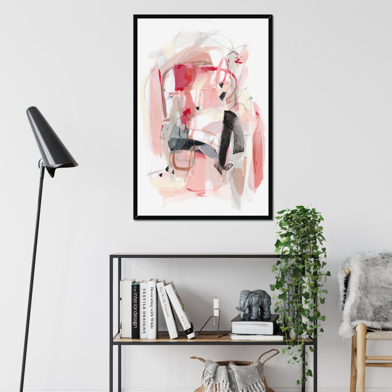 Soft Speak II by Christina Long - Painting, Black Framed Paper Print, 50cm H x 34cm W