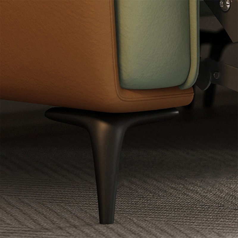Causeuse-coussin standard en cuir véritable vert