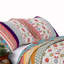 Ensemble de courtepointe en microfibre beige / rouge-1084886227