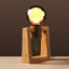 Lampe de table en bois massif à brancher-1675030742