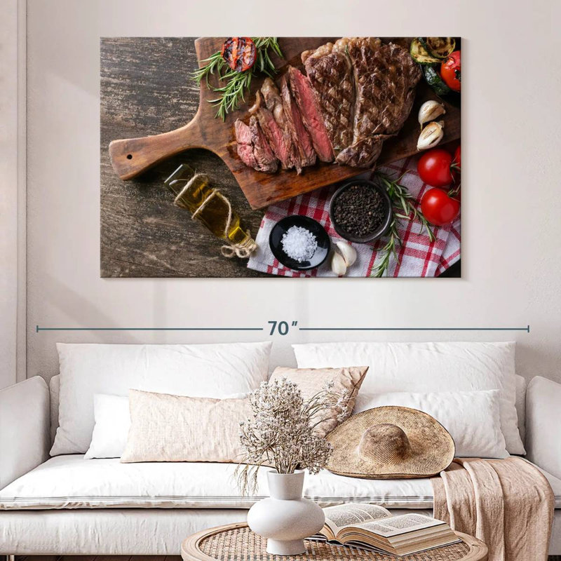 Yarlin Sliced Beef Steak, 34" H x 51" W