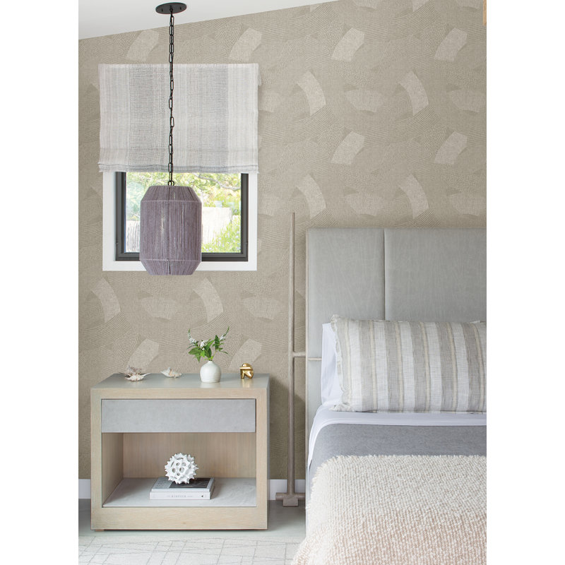 Rouleau de papier peint tissé L 33 pi x l 20,5 po Lili Tania, Brun