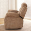 Ensemble de salon 2 pièces en polyester - Fauteuil inclinable manuel et causeuse avec console-116620165