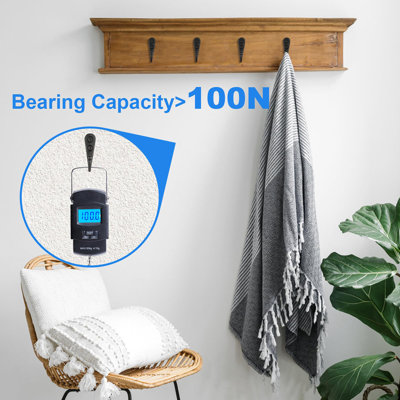 15-Piece Black Wall Mounted Coat Hooks, Heavy Duty Utility Hanging Hooks with 30 Matching Screws for Coats Towels Scarves Hats Keys Cups - Bathroom Bedroom Kitchen Closet Hardware