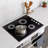 Cosmo 24 in. Electric Ceramic Glass Cooktop with 4 Elements, Dual Zone Element, Hot Surface Indicator Light and Control Knobs