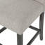 Ensemble de 2 tabourets de comptoir capitonnés contemporains en tissu, gris clair-2137270635-2137270633