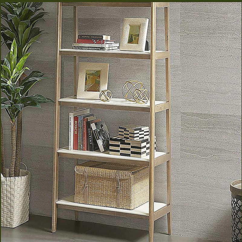 Shelf Bookcase, Off-White/Natural