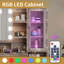 Coiffeuse de maquillage avec lumières, prise USB et prise de courant et armoire à tiroirs-1465153573