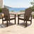 Dareona Set of 2 HDPE Stackable Adirondack Chairs with Cup Holders, All-Weather Outdoor Patio Chairs-423456772-432928115