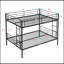 Full Over Full With Trundle Metal Bunk Bed , No Box Spring Needed, Easy Assemble