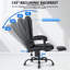 Fauteuil de bureau ergonomique en cuir souple avec accoudoirs Richmond
