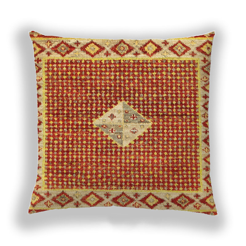 Coussin décoratif abstrait 2568, Microsuède