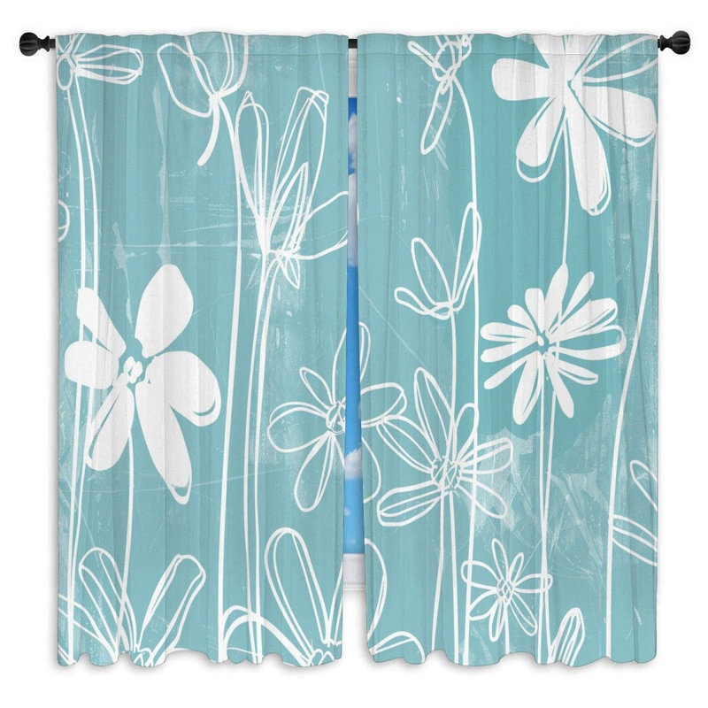 Paire de rideaux obscurcissant en polyester Keld, L 20 po x L 82 po