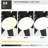 84-inch large black ceiling fan with remote control-1553934599