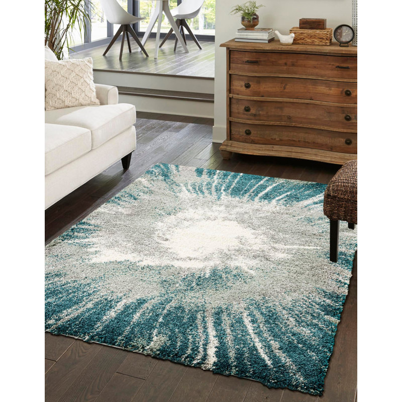  Velvet Soft Touch Shag Rug, Rectangle 5'3" x 8'