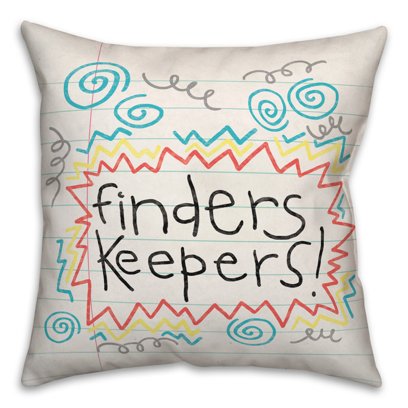  Coussin décoratif Finders Keepers, 20 po x 20 po