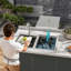 Outdoor Double Bowl Drop-In Stainless Steel Sink With Workstation