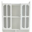 Bureau d'ordinateur d'angle en L pour bureau à domicile ou bureau d'étude, table d'étude de style moderne avec tiroirs, bibliothèque et huche, conception en L 2 en 1, grand espace de travail, blanc
