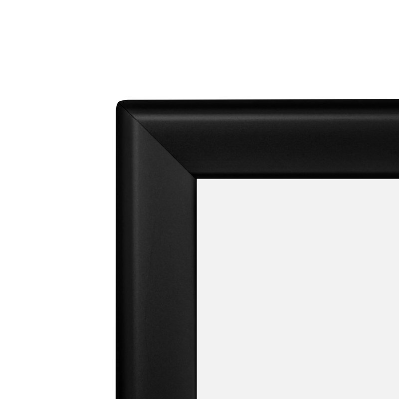 Cadre photo simple en métal, Noir, 10 po x 29 po