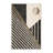 Machine Washable Paxton Baseball Bat Ball American Traditional Striped Rug in Black – Beige Binding-855036933