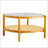 Modern Simple Circular Double-Layer Solid Wood Tea Table-1316773110