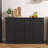 Sideboard Buffet Cabinet With Storage, 47" W Kitchen Storage Cabinet With 4 Doors, Modern Farmhouse Coffee Bar Station  Kitchen Table For Living Room Dining Room-2137592800