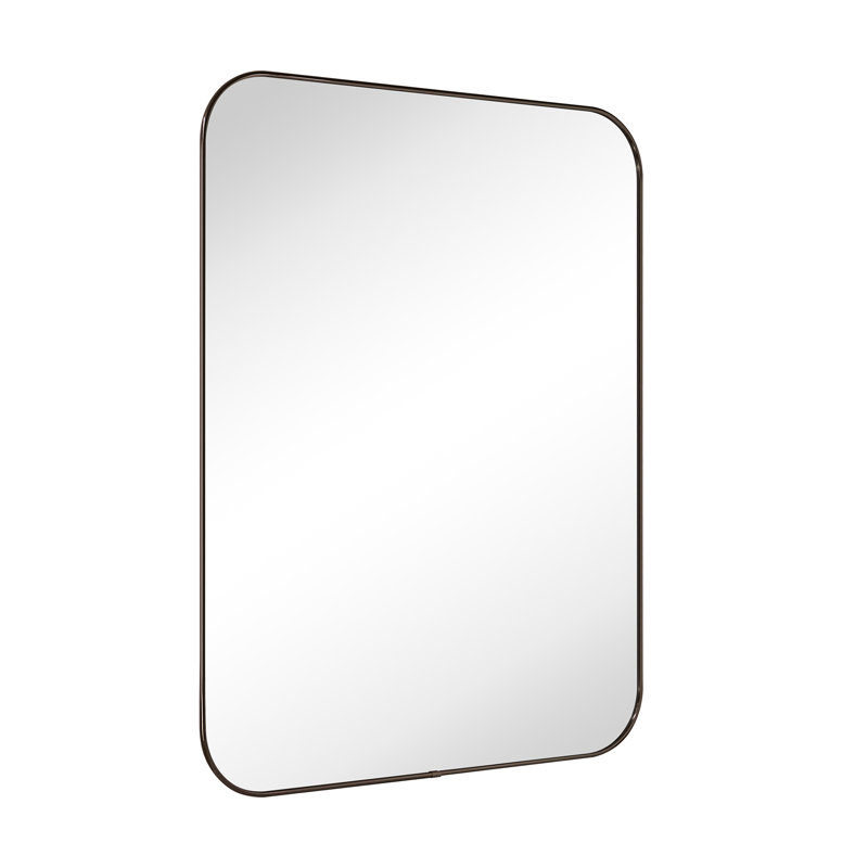 Miroir de salle de bain Lucia, Bronze huilé, 40 po x 30 po
