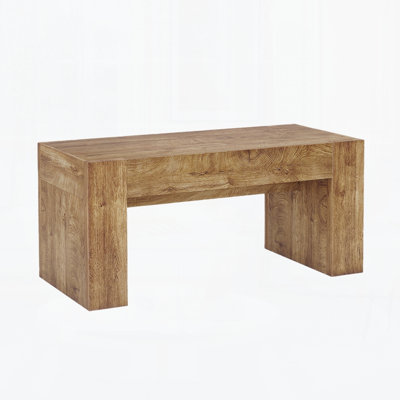 48" Farmhouse Coffee Table, Rectangle Wooden Center Table with Hidden Storage Drawer, Thick Coffee Tables for Living Room, Office, Apartment, Rest Are
