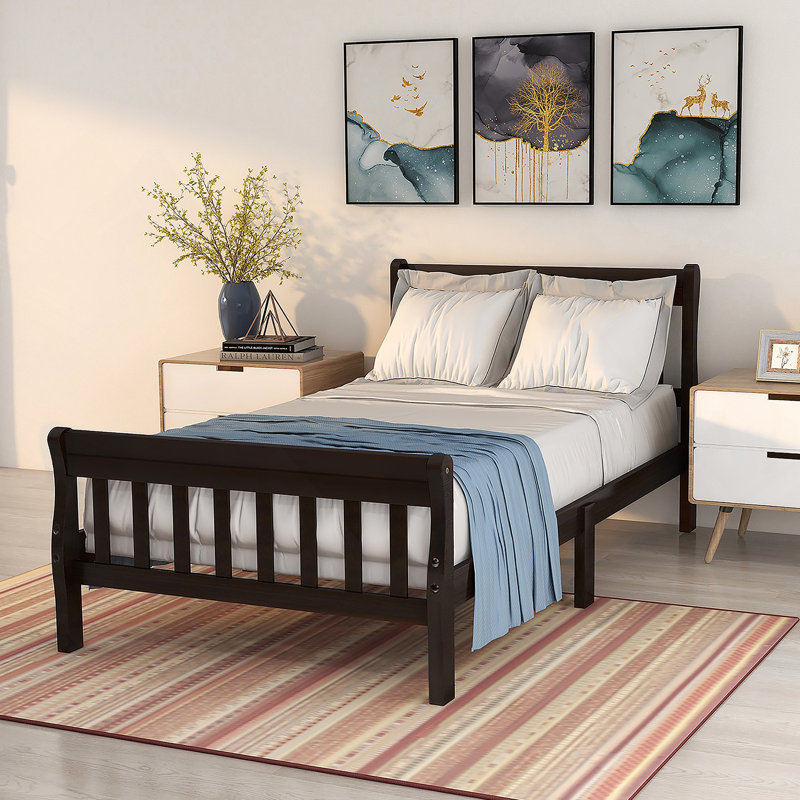 Lit plateforme Wood, Espresso