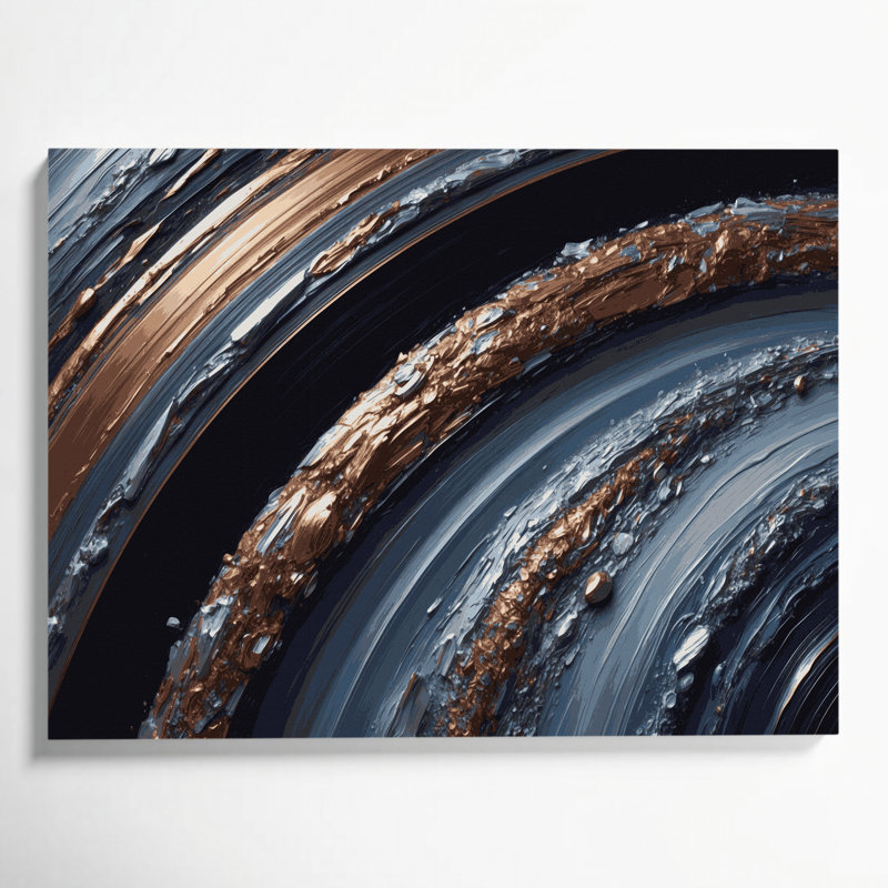 Art mural sur toile gris, H 11 po x l 14 po