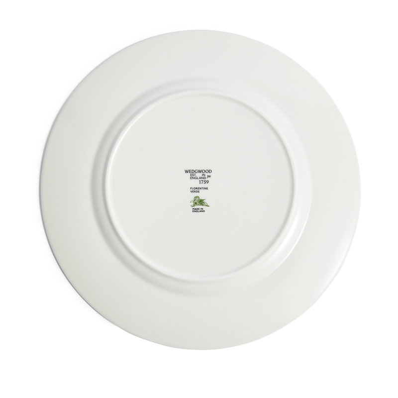 Florentine Colours 10.7in Plate, Verde