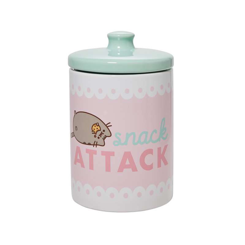 Department 56 Pusheen Snack Attack Medium Cookie Jar 7.5in H