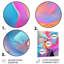 Peinture rose et bleue Fusion V - art mural abstrait en métal-31139259