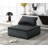 80"W Velvet 3 Pc Sectional Sofa Ottoman