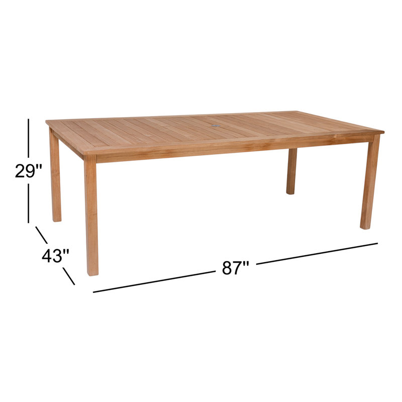 Knightly Outdoor Teak Dining Table