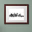 « los angeles ca horizon b&w », impression sur toile encadrée-17773264-40420586-68993922