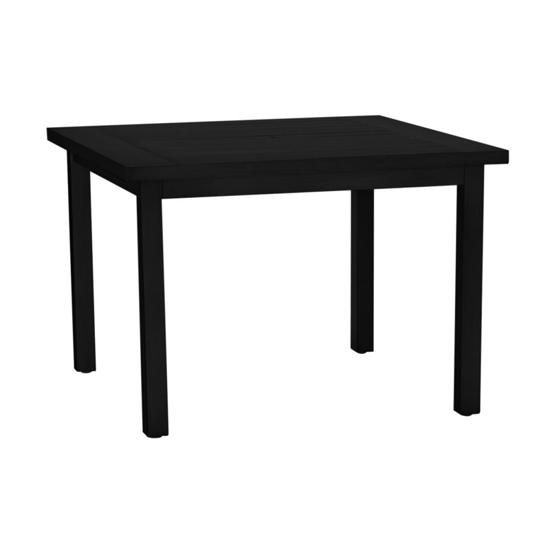 Table de salle à manger carrée en aluminium Club - minuit, Minuit