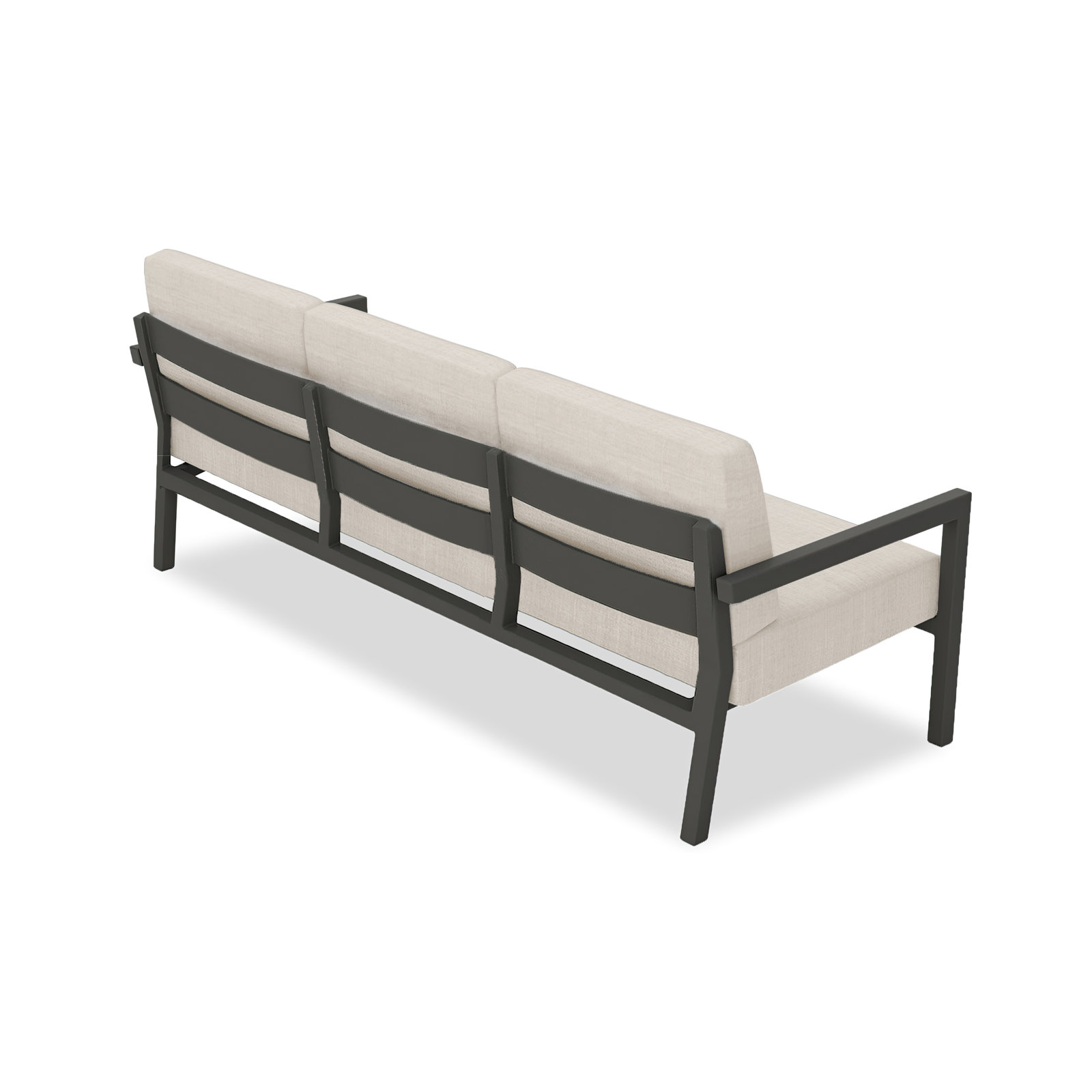Vivant 83" Sunbrella® Patio Sofa, Cast Silver Sunbrella®, Slate
