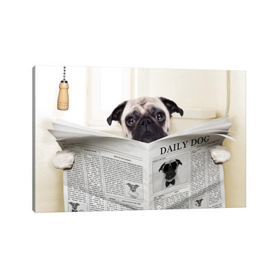 Toilette pour chien-impression d’art graphique