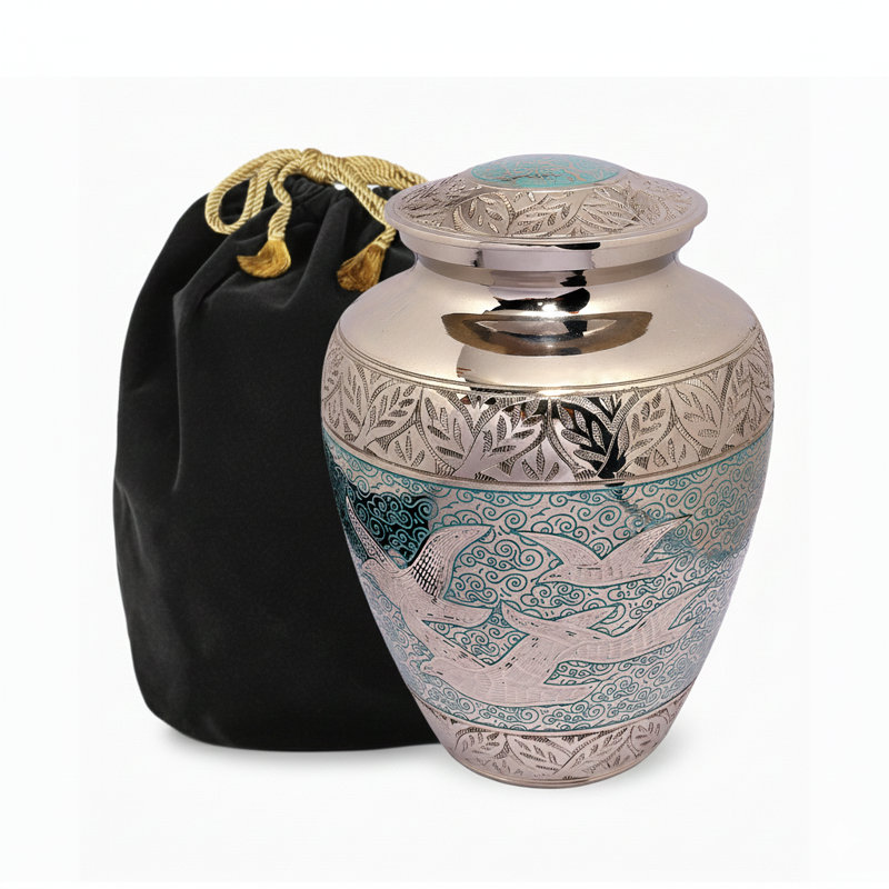 Memorial URN With Bird Design