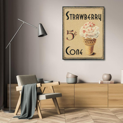 Trinx Jones, Catherine Gallery Wrapped Canvas Art Titled: Malt Shop I JNE-058
