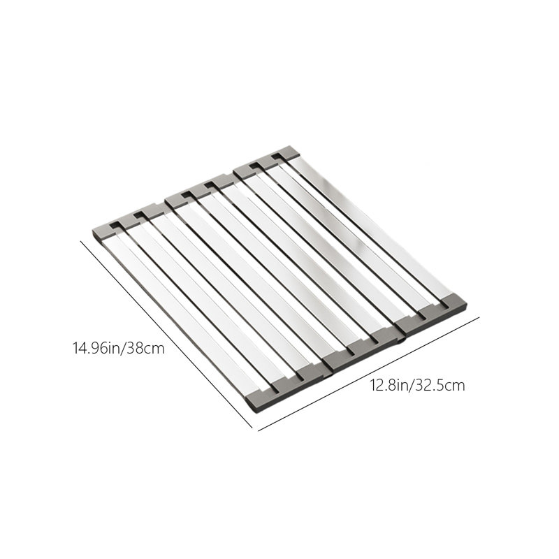 Support de drainage d'évier de cuisine en acier inoxydable, M