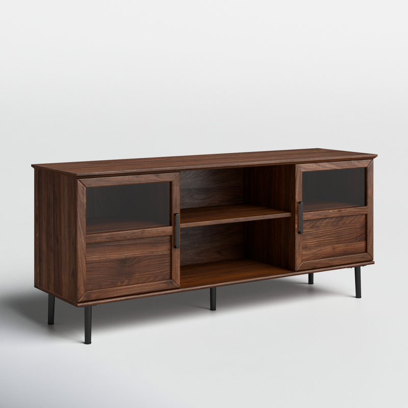  Cochere 58" 2-Door TV Stand for TVs up to 60", Dark Walnut
