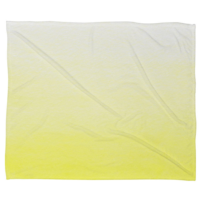Jeté en polyester citron dégradé