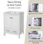 Meuble-lavabo simple autoportant 36 po avec plateau intégré en céramique blanche 36 po-115185674