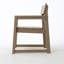 Fauteuils de jardin et d'extérieur en PEHD couleur bois antique avec dossier, design moderniste